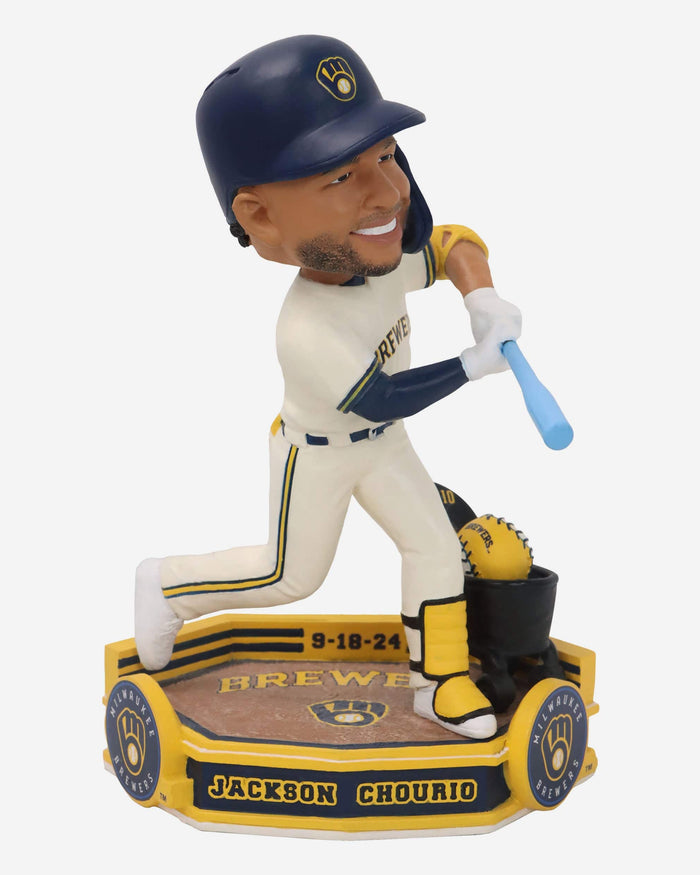 Jackson Chourio Milwaukee Brewers Baby Carriage Celebration Bobblehead FOCO - FOCO.com