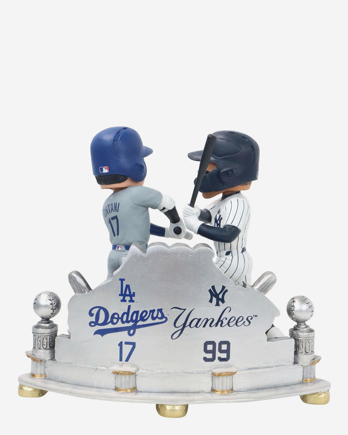 Aaron Judge & Shohei Ohtani New York Yankees & Los Angeles Dodgers 2024 World Series Dual Battle Bobblehead FOCO - FOCO.com