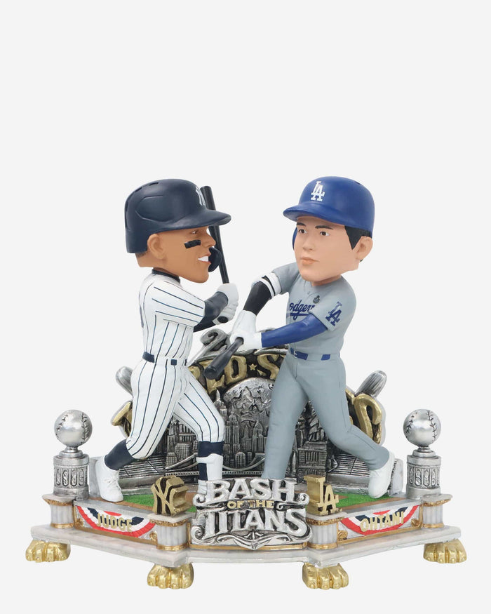 Aaron Judge & Shohei Ohtani New York Yankees & Los Angeles Dodgers 2024 World Series Dual Battle Bobblehead FOCO - FOCO.com