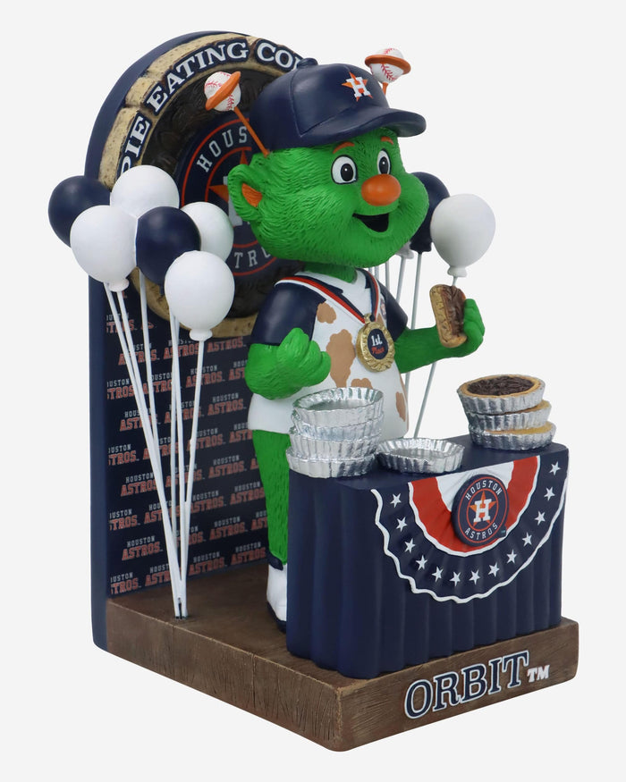 Orbit Houston Astros Pie Eating Contest Mascot Bobblehead FOCO - FOCO.com