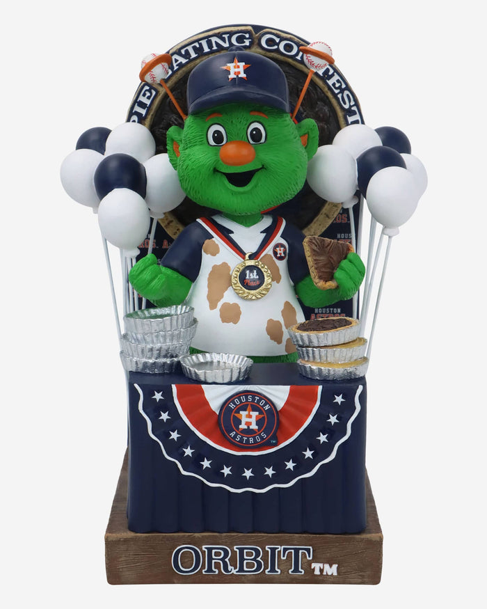 Orbit Houston Astros Pie Eating Contest Mascot Bobblehead FOCO - FOCO.com