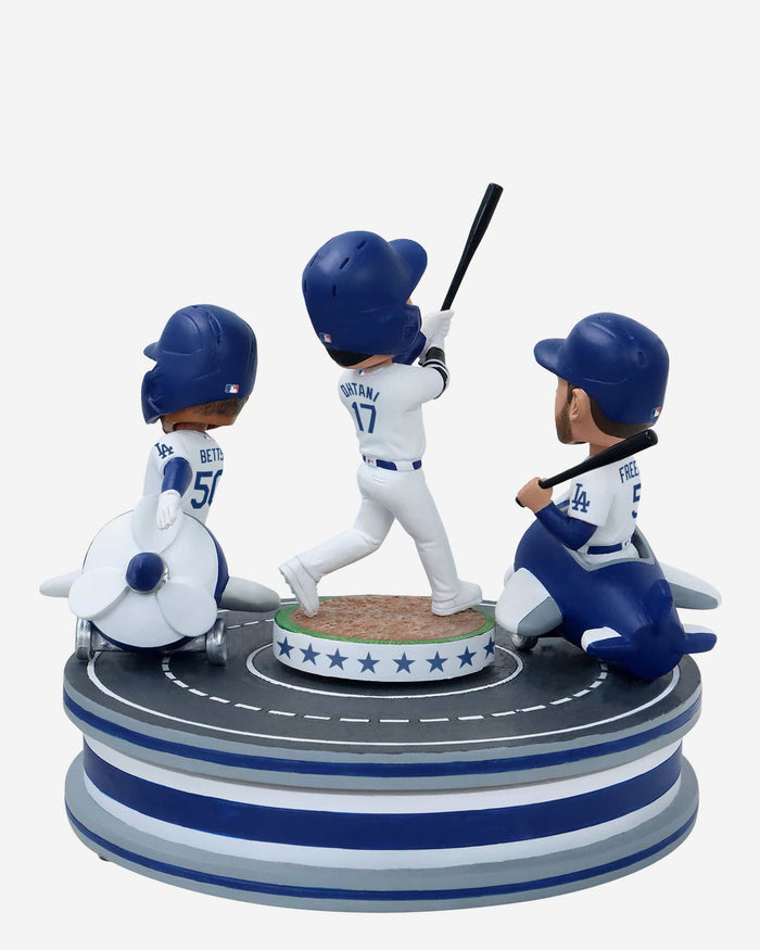 Los Angeles Dodgers Jet Setter Spinner Mini Bobblehead Scene FOCO - FOCO.com