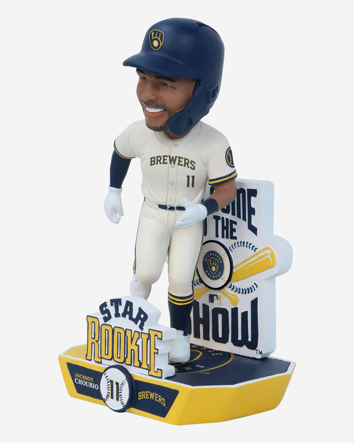 Jackson Chourio Milwaukee Brewers Star Rookie Bobblehead FOCO - FOCO.com