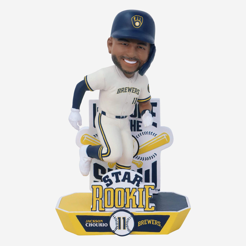 Jackson Chourio Milwaukee Brewers Star Rookie Bobblehead FOCO - FOCO.com