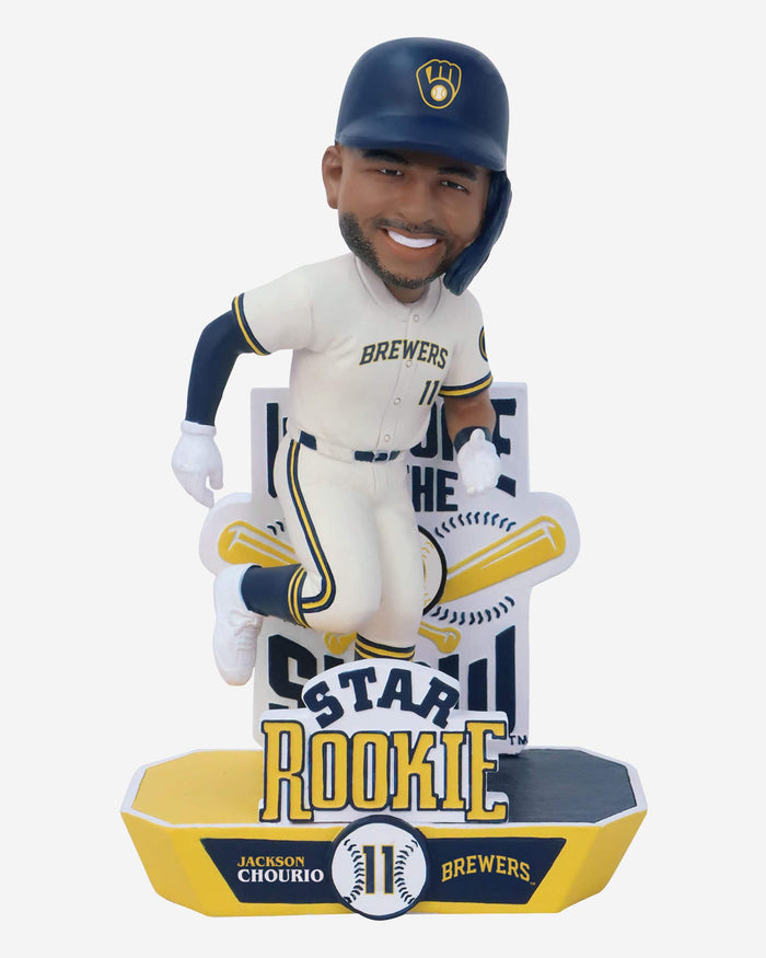 Jackson Chourio Milwaukee Brewers Star Rookie Bobblehead FOCO - FOCO.com