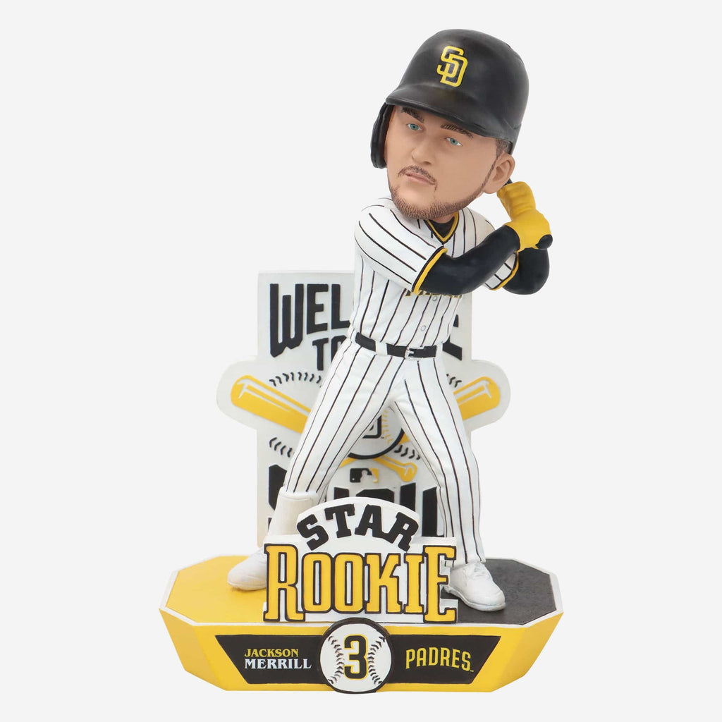 Jackson Merrill San Diego Padres Star Rookie Bobblehead FOCO - FOCO.com
