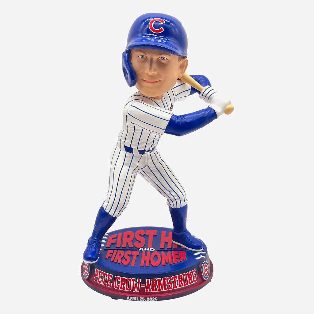 Pete Crow-Armstrong Chicago Cubs First Hit Home Run Bobblehead FOCO - FOCO.com