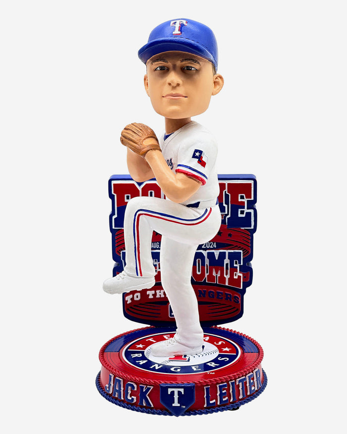 Jack Leiter Texas Rangers Major League Debut Bobblehead FOCO - FOCO.com