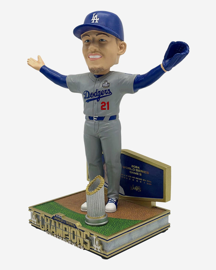 Walker Buehler Los Angeles Dodgers 2024 World Series Champions Final Out Bobblehead FOCO - FOCO.com
