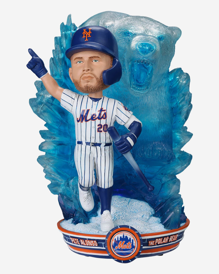 Pete Alonso New York Mets Polar Bear Spirit Animal Bobblehead FOCO - FOCO.com