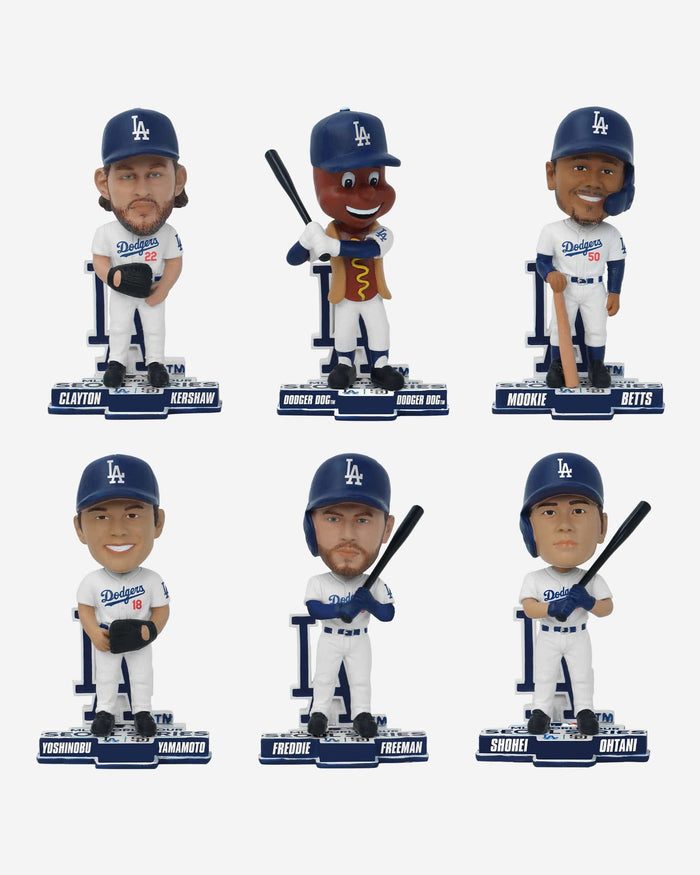 Los Angeles Dodgers 2024 Seoul Series Mini Bobblehead Boxed Set FOCO - FOCO.com