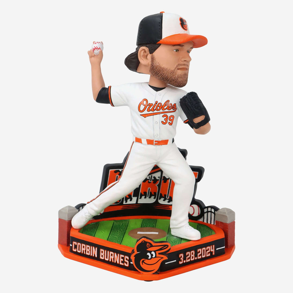 Corbin Burnes Baltimore Orioles Team Debut Bobblehead FOCO - FOCO.com