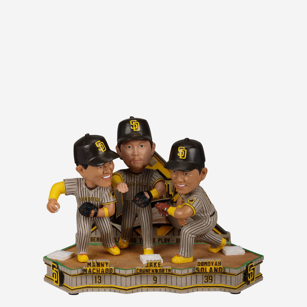 San Diego Padres Postseason-Clinching Triple Play Mini Bobblehead Scene FOCO - FOCO.com