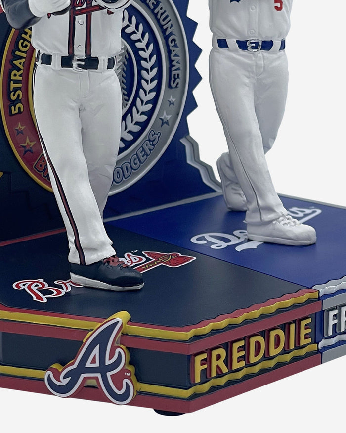 Freddie Freeman Los Angeles Dodgers & Atlanta Braves 5 Home Runs of Freddie's Dual Bobblehead FOCO - FOCO.com