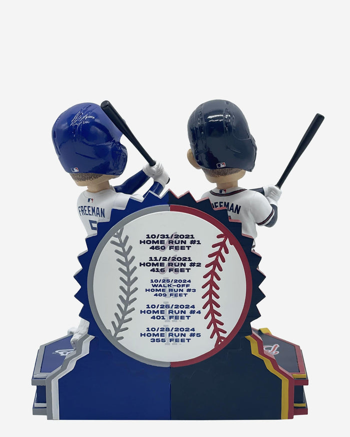Freddie Freeman Los Angeles Dodgers & Atlanta Braves 5 Home Runs of Freddie's Dual Bobblehead FOCO - FOCO.com