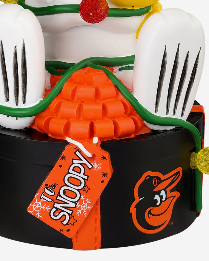 Baltimore Orioles Snoopy & Woodstock Peanuts Christmas Light Up Bobblehead FOCO - FOCO.com