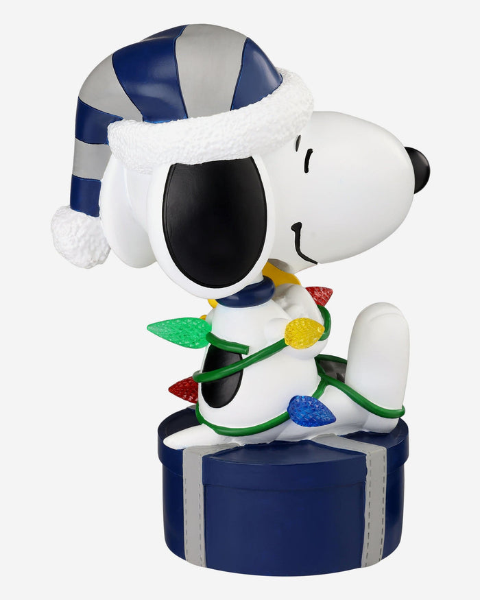 Los Angeles Dodgers Snoopy & Woodstock Peanuts Christmas Light Up Bobblehead FOCO - FOCO.com