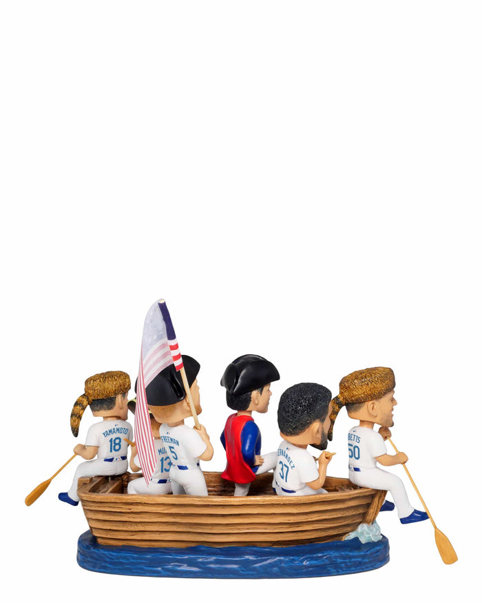 Los Angeles Dodgers America's 250th Anniversary Crossing the Delaware Mini Bobblehead Scene