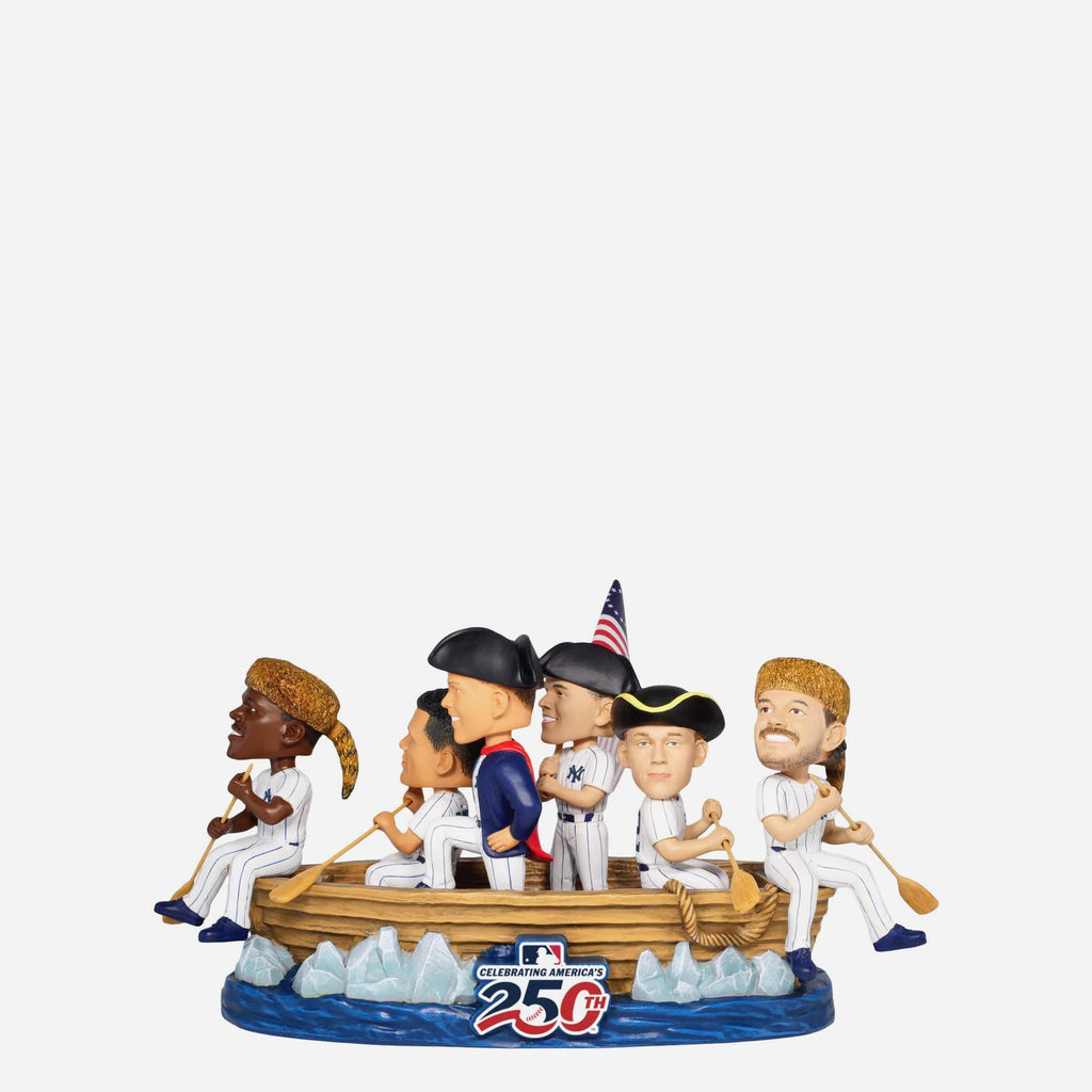 New York Yankees America's 250th Anniversary Crossing the Delaware Mini Bobblehead Scene FOCO - FOCO.com