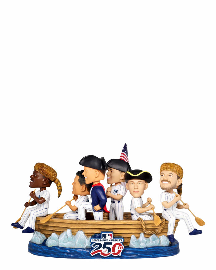New York Yankees America's 250th Anniversary Crossing the Delaware Mini Bobblehead Scene