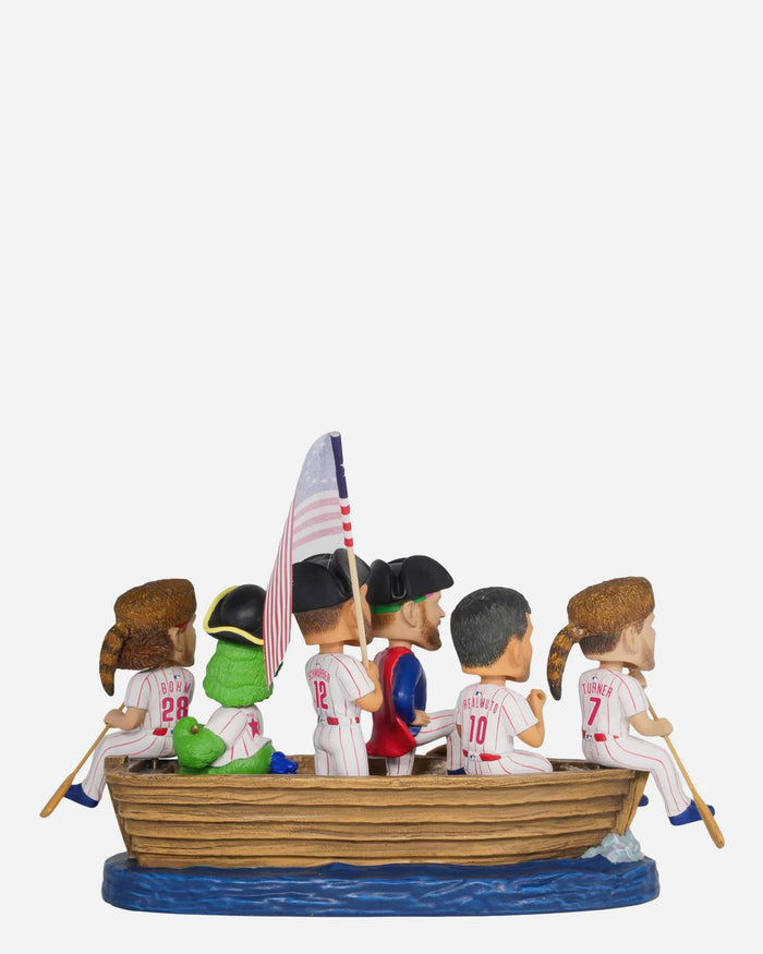 Philadelphia Phillies America's 250th Anniversary Crossing the Delaware Mini Bobblehead Scene FOCO - FOCO.com