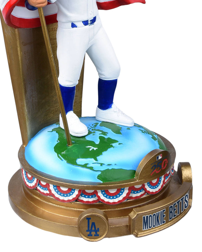 Mookie Betts Los Angeles Dodgers America's 250th Anniversary Flag Bobblehead FOCO - FOCO.com