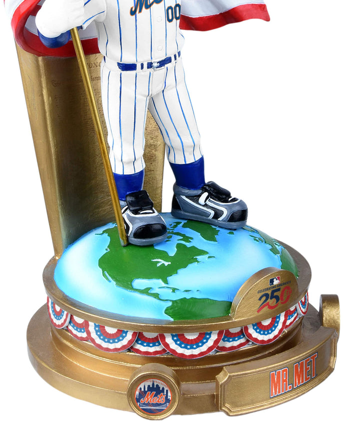 Mr Met New York Mets America's 250th Anniversary Flag Mascot Bobblehead FOCO - FOCO.com