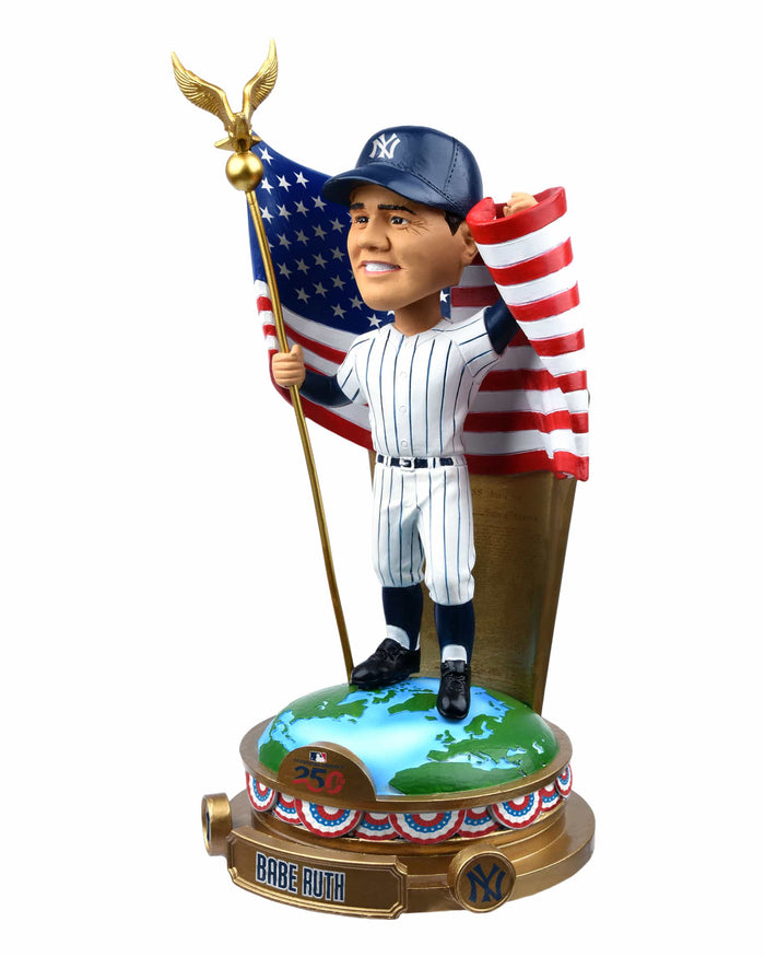 Babe Ruth New York Yankees America's 250th Anniversary Flag Bobblehead FOCO - FOCO.com
