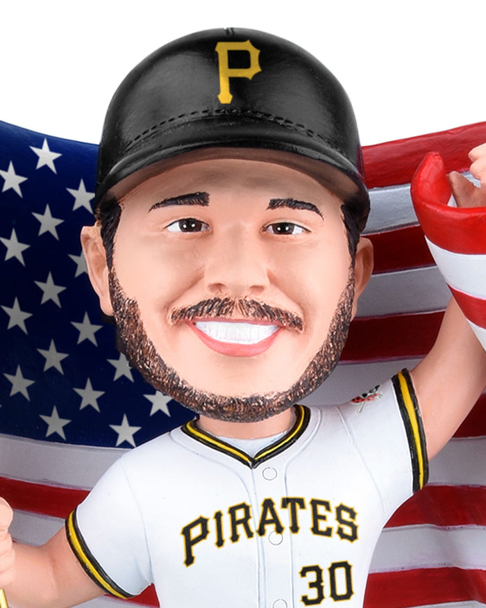 Paul Skenes Pittsburgh Pirates America's 250th Anniversary Flag Bobblehead FOCO - FOCO.com