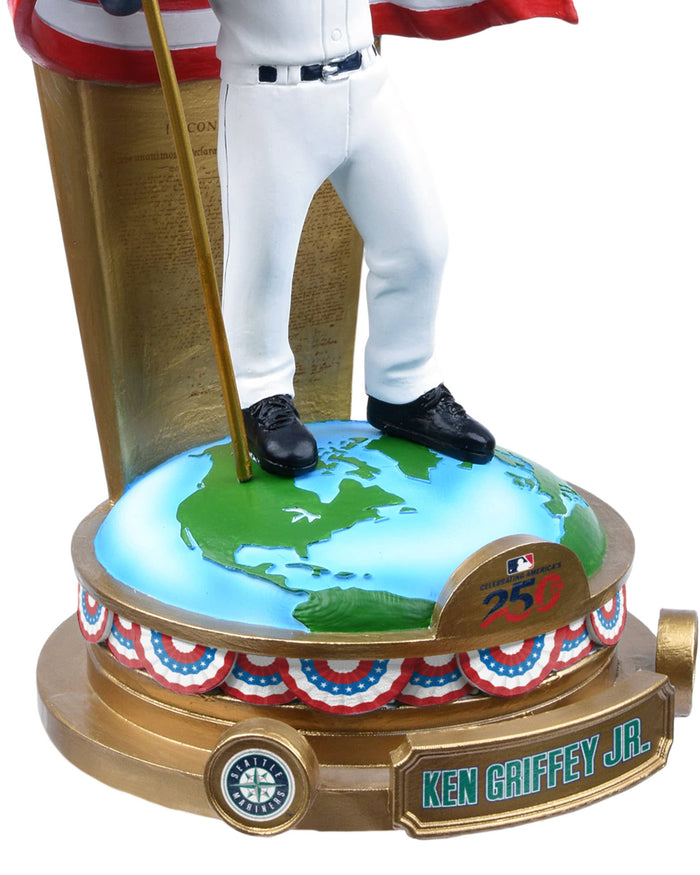 Ken Griffey Jr Seattle Mariners America's 250th Anniversary Flag Bobblehead FOCO - FOCO.com