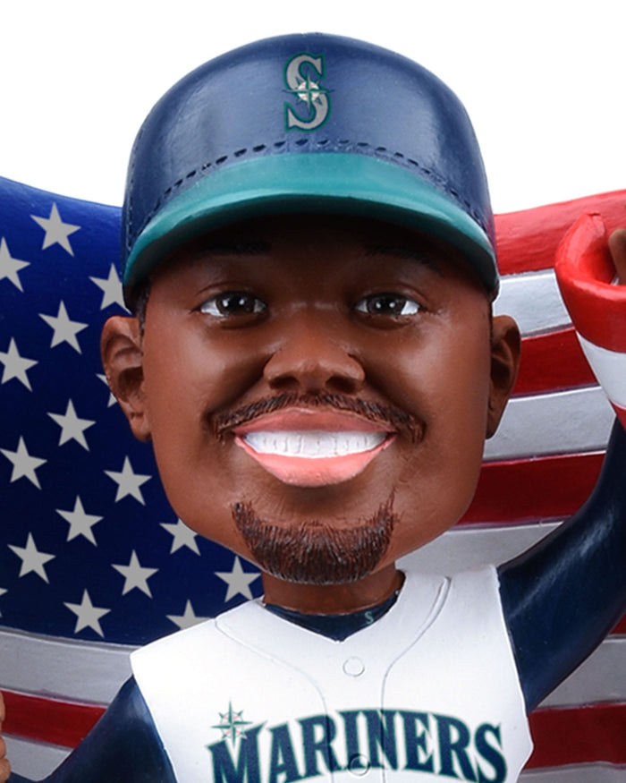 Ken Griffey Jr Seattle Mariners America's 250th Anniversary Flag Bobblehead FOCO - FOCO.com