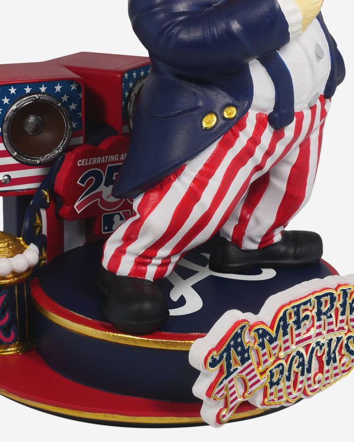 Blooper Atlanta Braves America's 250th Anniversary Star Spangled Banner Sound Chip Mascot Bobblehead FOCO - FOCO.com