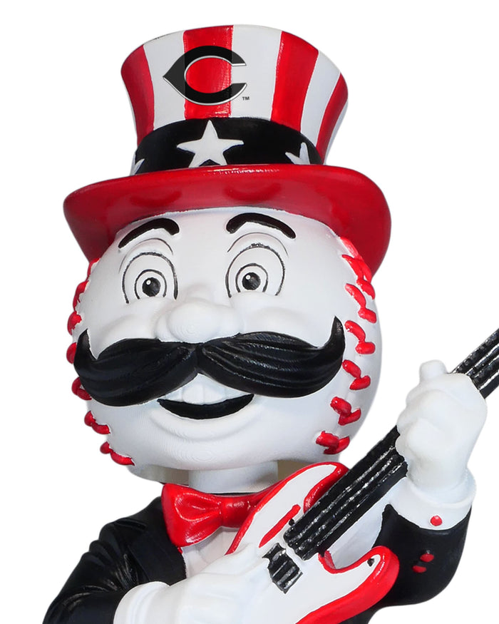 Mr Redlegs Cincinnati Reds America's 250th Anniversary Star Spangled Banner Sound Chip Mascot Bobblehead