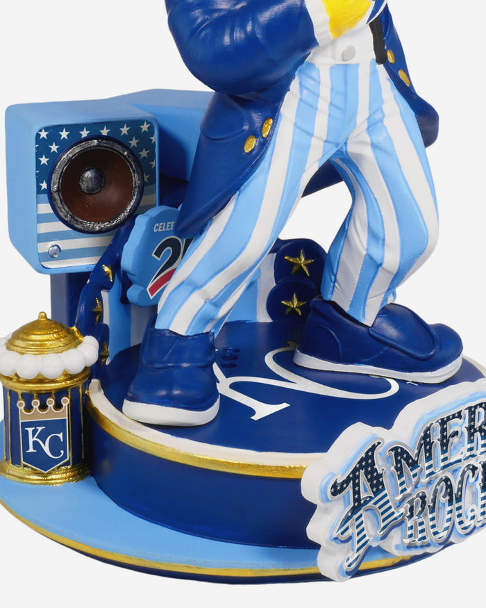 Sluggerrr Kansas City Royals America's 250th Anniversary Star Spangled Banner Sound Chip Mascot Bobblehead FOCO - FOCO.com