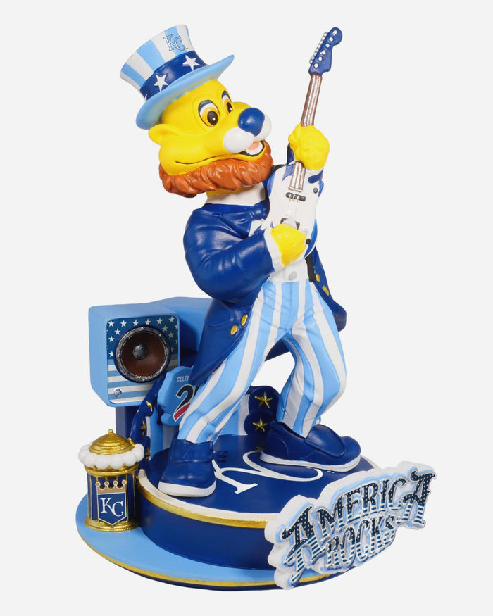 Sluggerrr Kansas City Royals America's 250th Anniversary Star Spangled Banner Sound Chip Mascot Bobblehead FOCO - FOCO.com