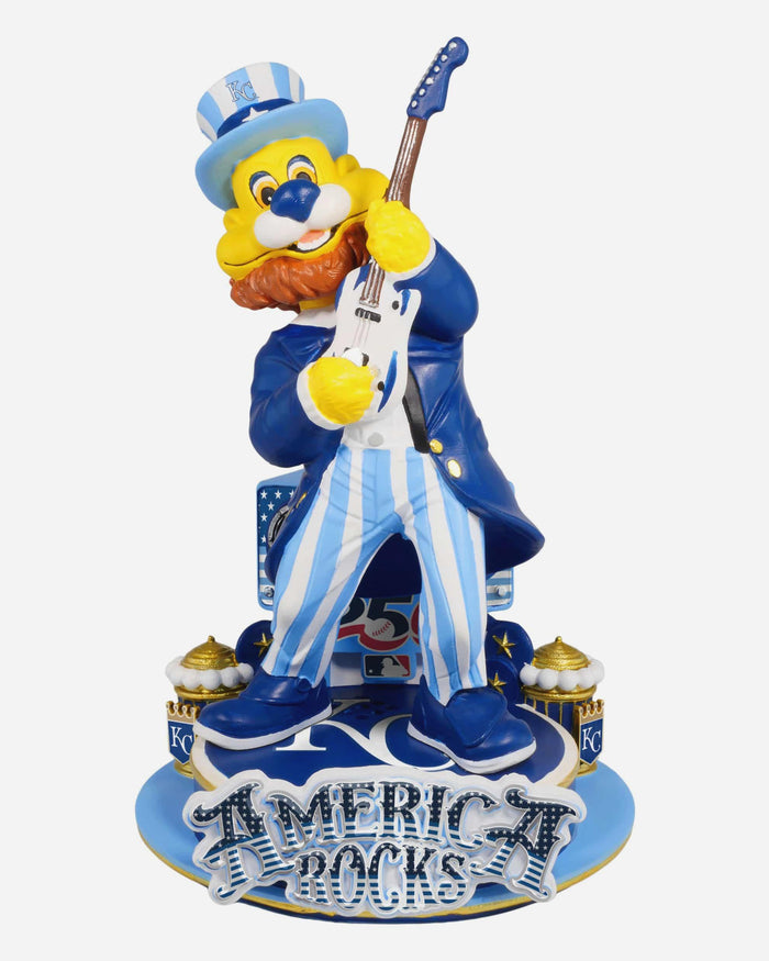 Sluggerrr Kansas City Royals America's 250th Anniversary Star Spangled Banner Sound Chip Mascot Bobblehead FOCO - FOCO.com