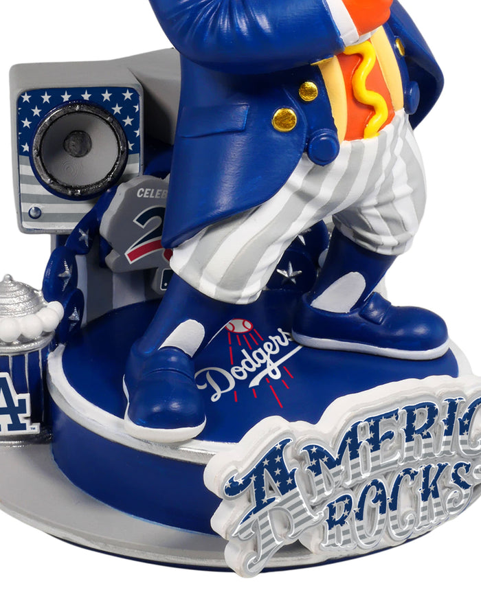 Dodger Dog Los Angeles Dodgers America's 250th Anniversary Star Spangled Banner Sound Chip Mascot Bobblehead