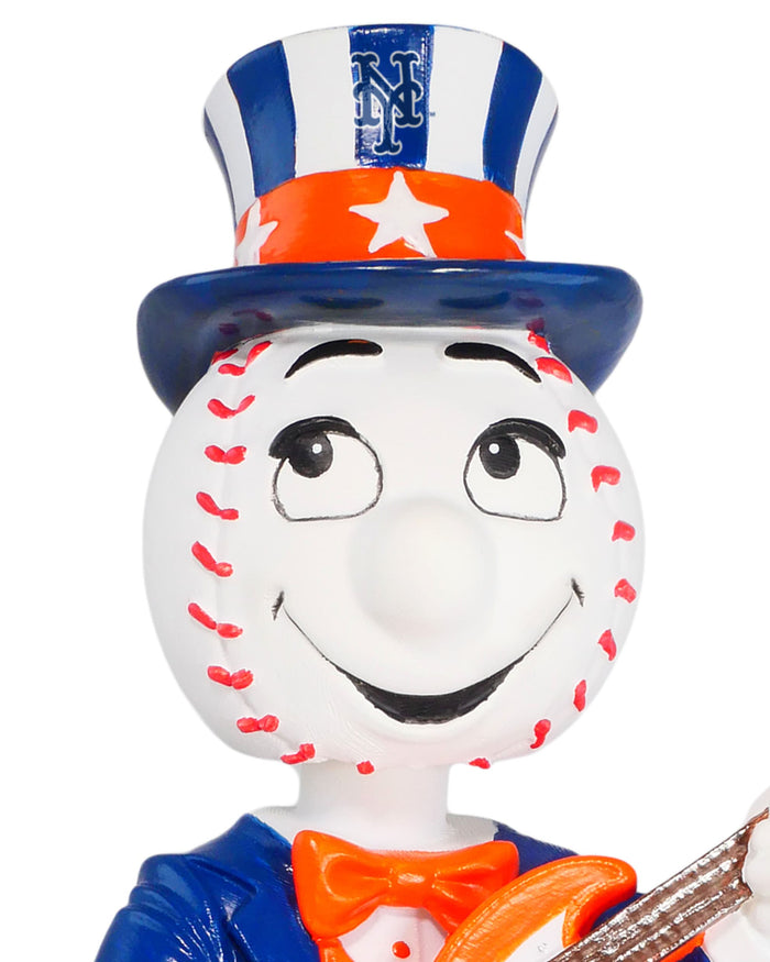 Mr Met New York Mets America's 250th Anniversary Star Spangled Banner Sound Chip Mascot Bobblehead FOCO - FOCO.com