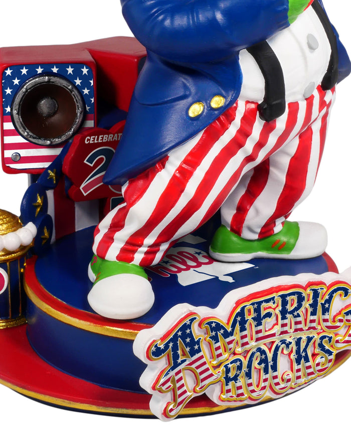 Phillie Phanatic Philadelphia Phillies America's 250th Anniversary Star Spangled Banner Sound Chip Mascot Bobblehead