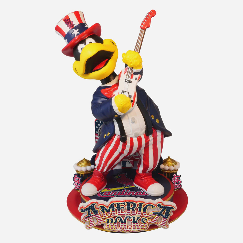 Fredbird St Louis Cardinals America's 250th Anniversary Star Spangled Banner Sound Chip Mascot Bobblehead FOCO - FOCO.com