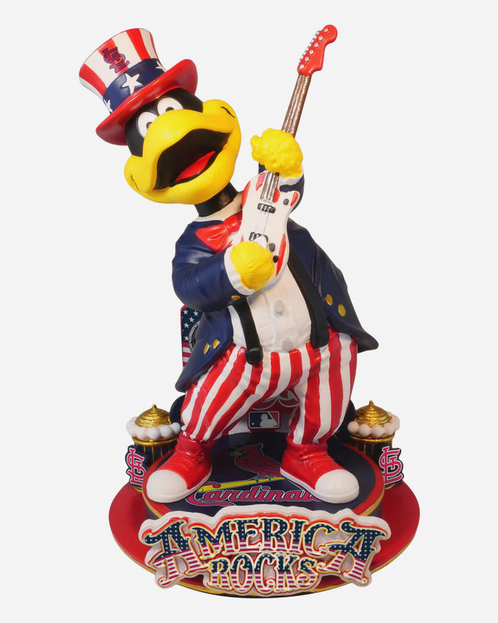 Fredbird St Louis Cardinals America's 250th Anniversary Star Spangled Banner Sound Chip Mascot Bobblehead FOCO - FOCO.com