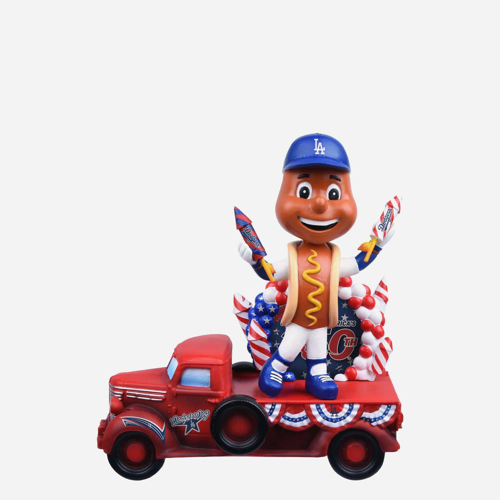 Dodger Dog Los Angeles Dodgers America's 250th Anniversary Parade Float Mascot Bobblehead FOCO - FOCO.com