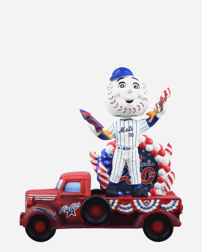 Mr Met New York Mets America's 250th Anniversary Parade Float Mascot Bobblehead FOCO - FOCO.com
