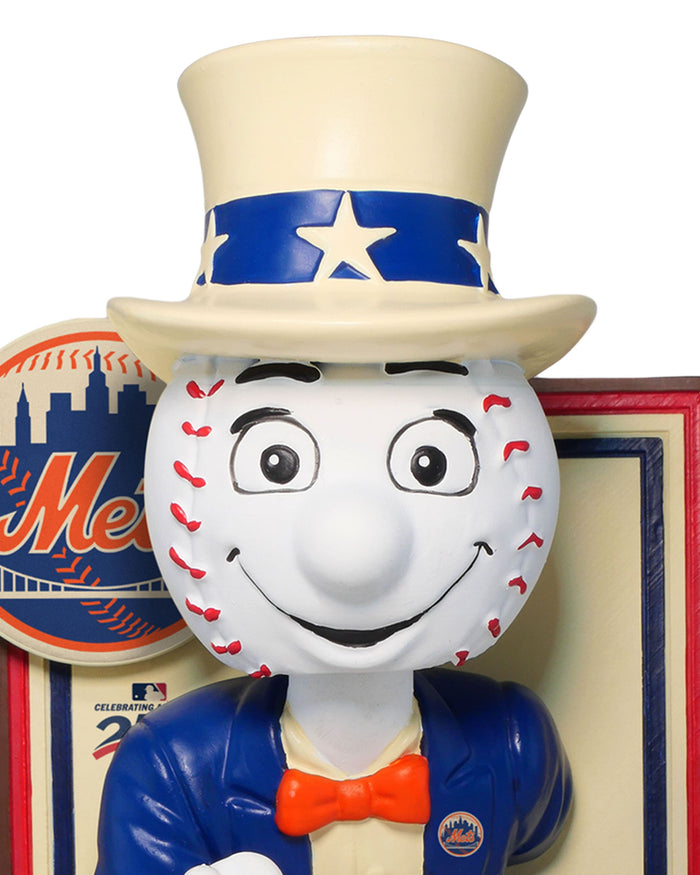 Mr Met New York Mets America's 250th Anniversary Uncle Sam Mascot Bobblehead
