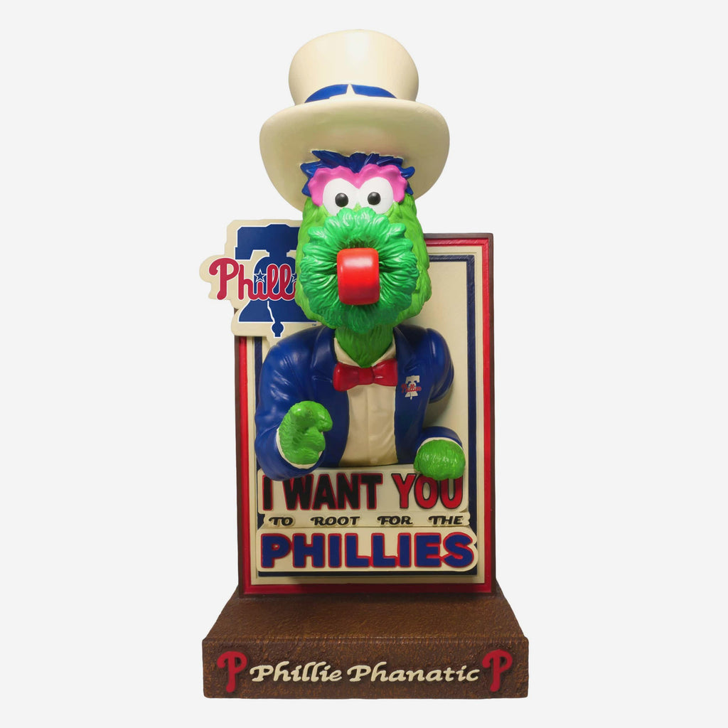 Phillie Phanatic Philadelphia Phillies America's 250th Anniversary Uncle Sam Mascot Bobblehead FOCO - FOCO.com
