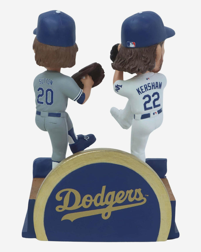 Don Sutton & Clayton Kershaw Los Angeles Dodgers 3,000 Career Strikeouts Milestone Dual Bobblehead FOCO - FOCO.com