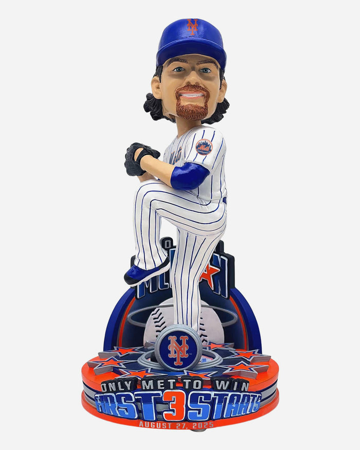 Nolan McLean New York Mets Amazin First 3 Starts Bobblehead FOCO - FOCO.com