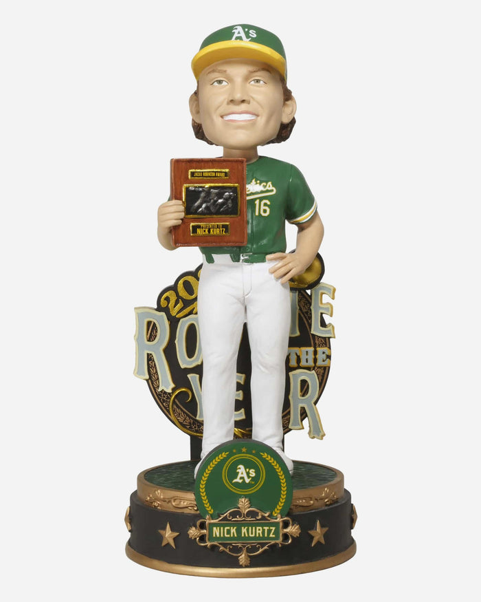 Nick Kurtz Athletics 2025 AL Rookie of the Year Award Bobblehead FOCO - FOCO.com