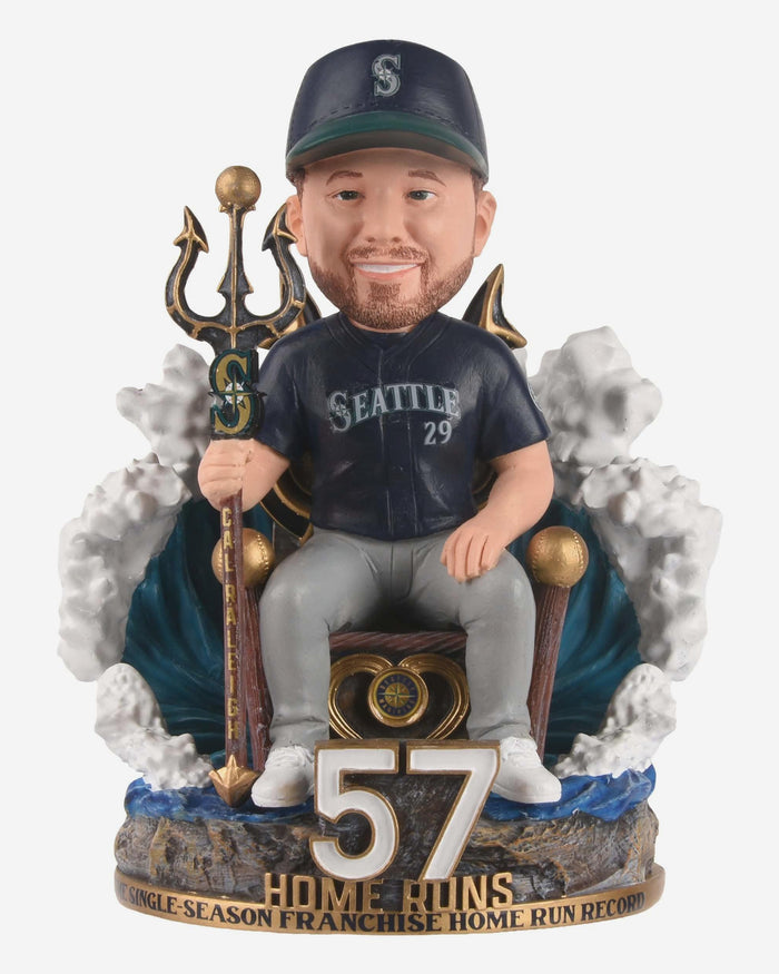 Cal Raleigh Seattle Mariners All Time Single-Season Home Run Record Bobblehead FOCO - FOCO.com