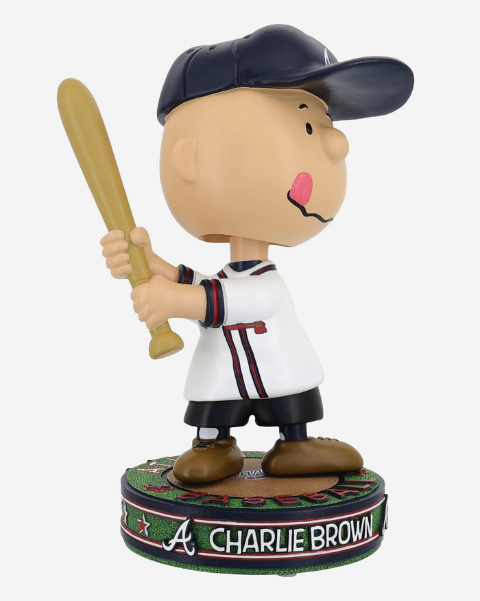 Atlanta Braves Charlie Brown Peanuts Batting Bighead Bobblehead FOCO - FOCO.com